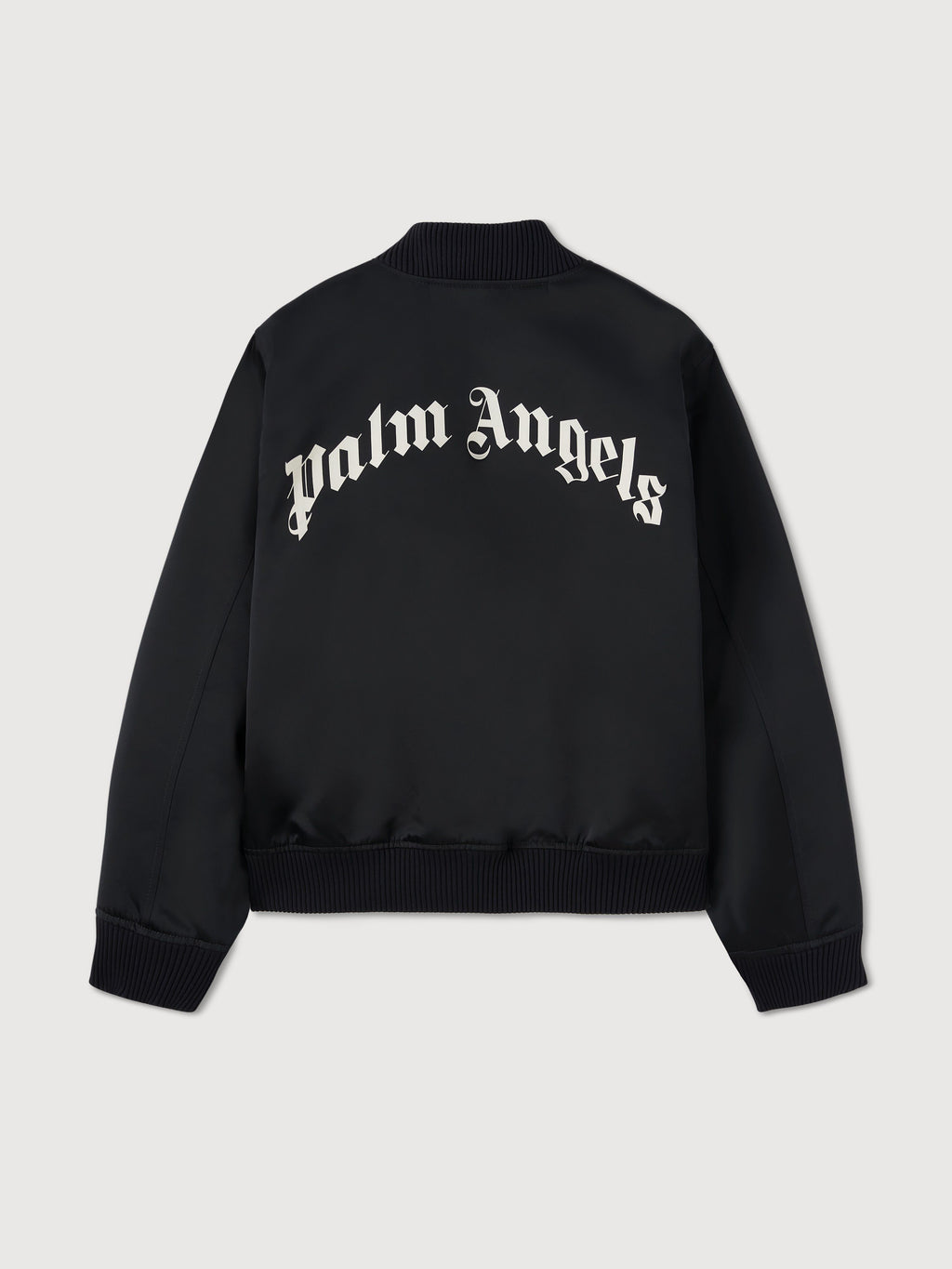 PALM ANGELS  CURVED LOGO BOMBER BLACK - BLACK PMEH033S25FAB001