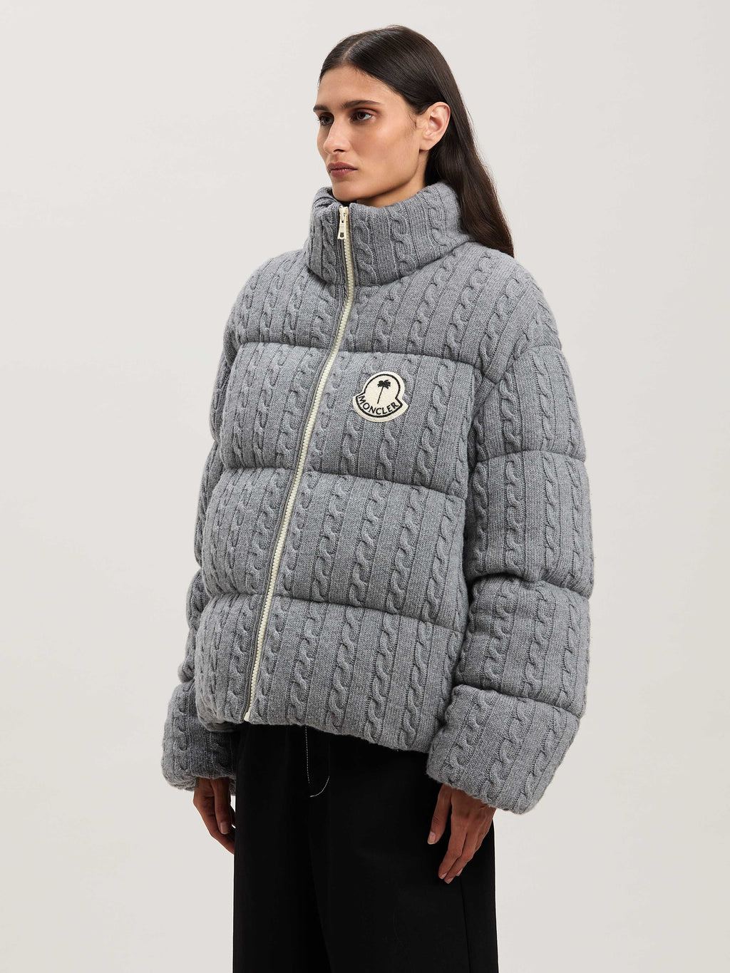 PALM ANGELS   GREY - WHITE PMEJ007T25KNI001