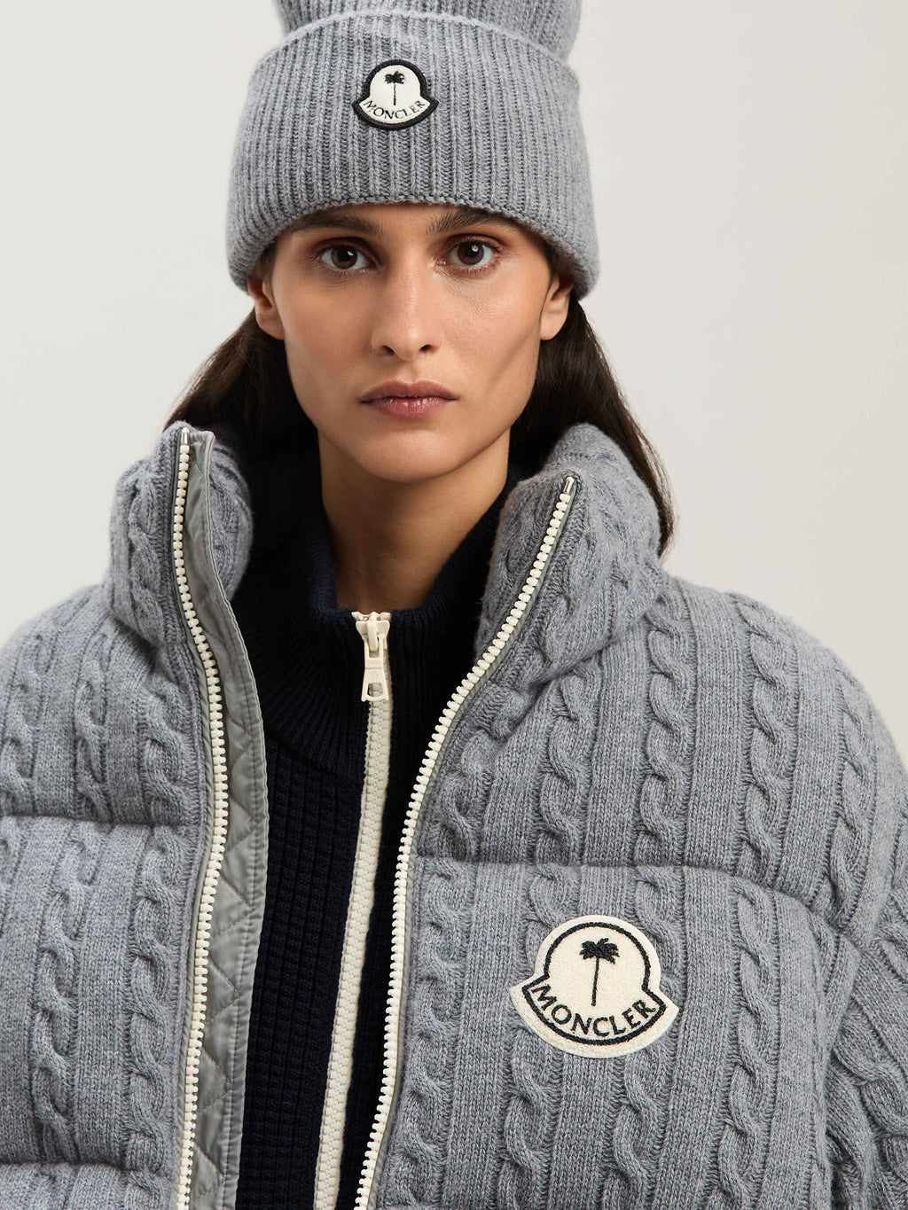 PALM ANGELS   GREY - WHITE PMEJ007T25KNI001