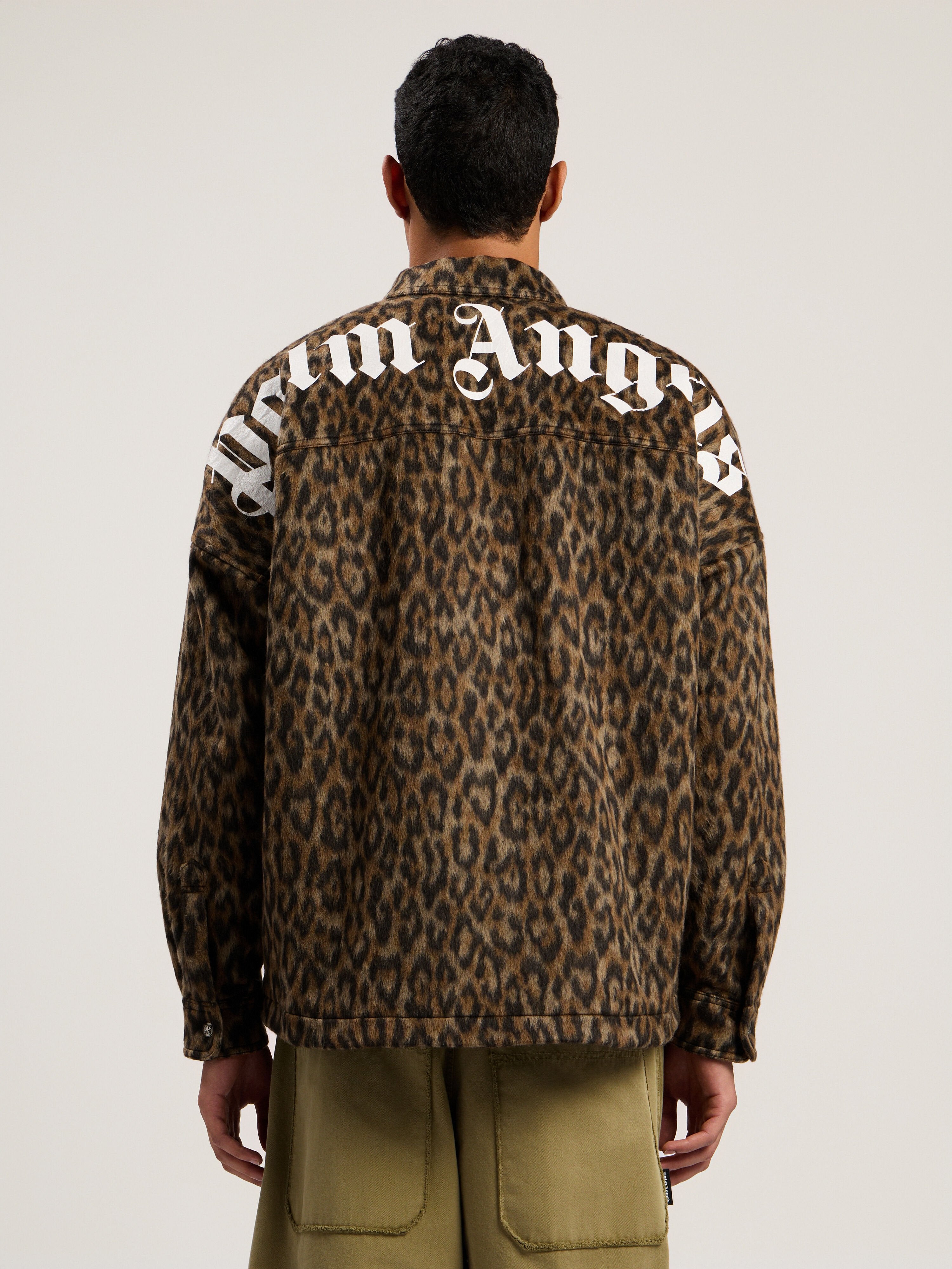 PALM ANGELS  BROWN - OFF WHITE PMES002F25FAB001