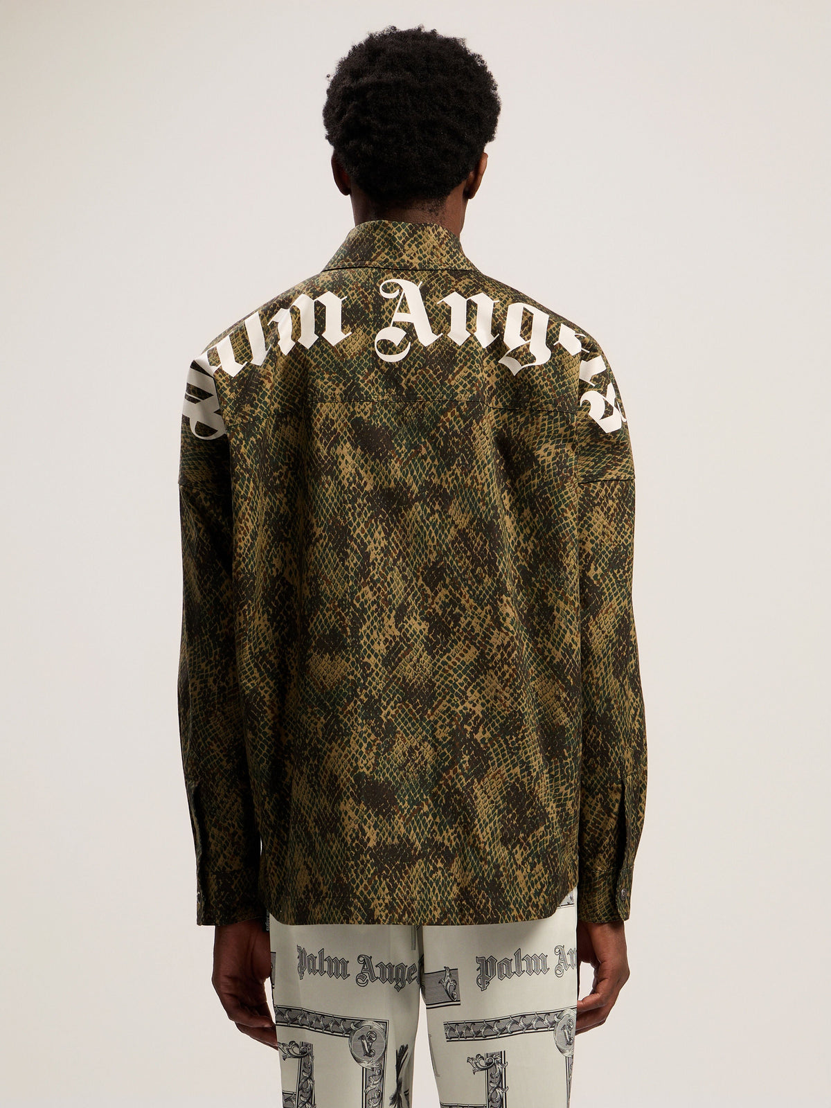 PALM ANGELS  GREEN - OFF WHITE PMES002F25FAB002