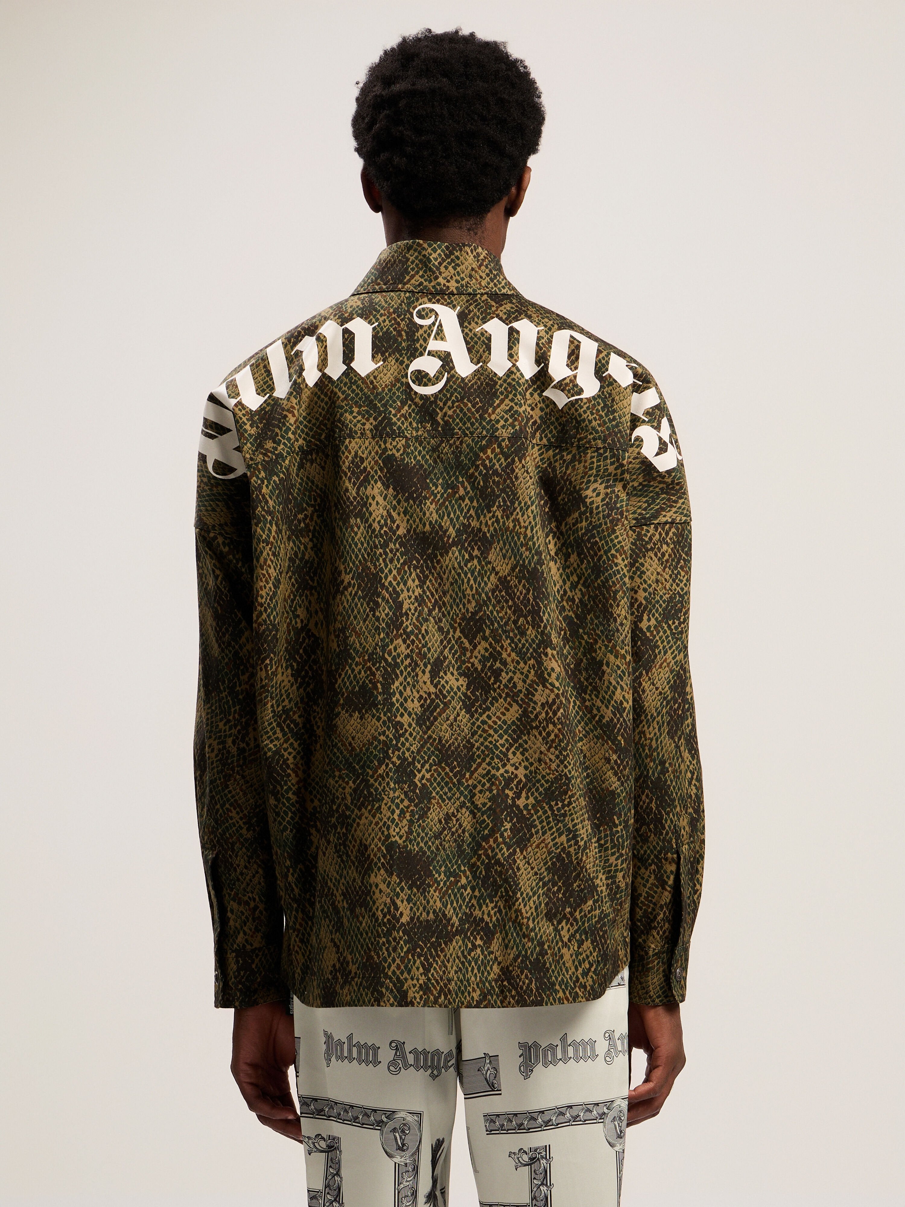 PALM ANGELS  GREEN - OFF WHITE PMES002F25FAB002