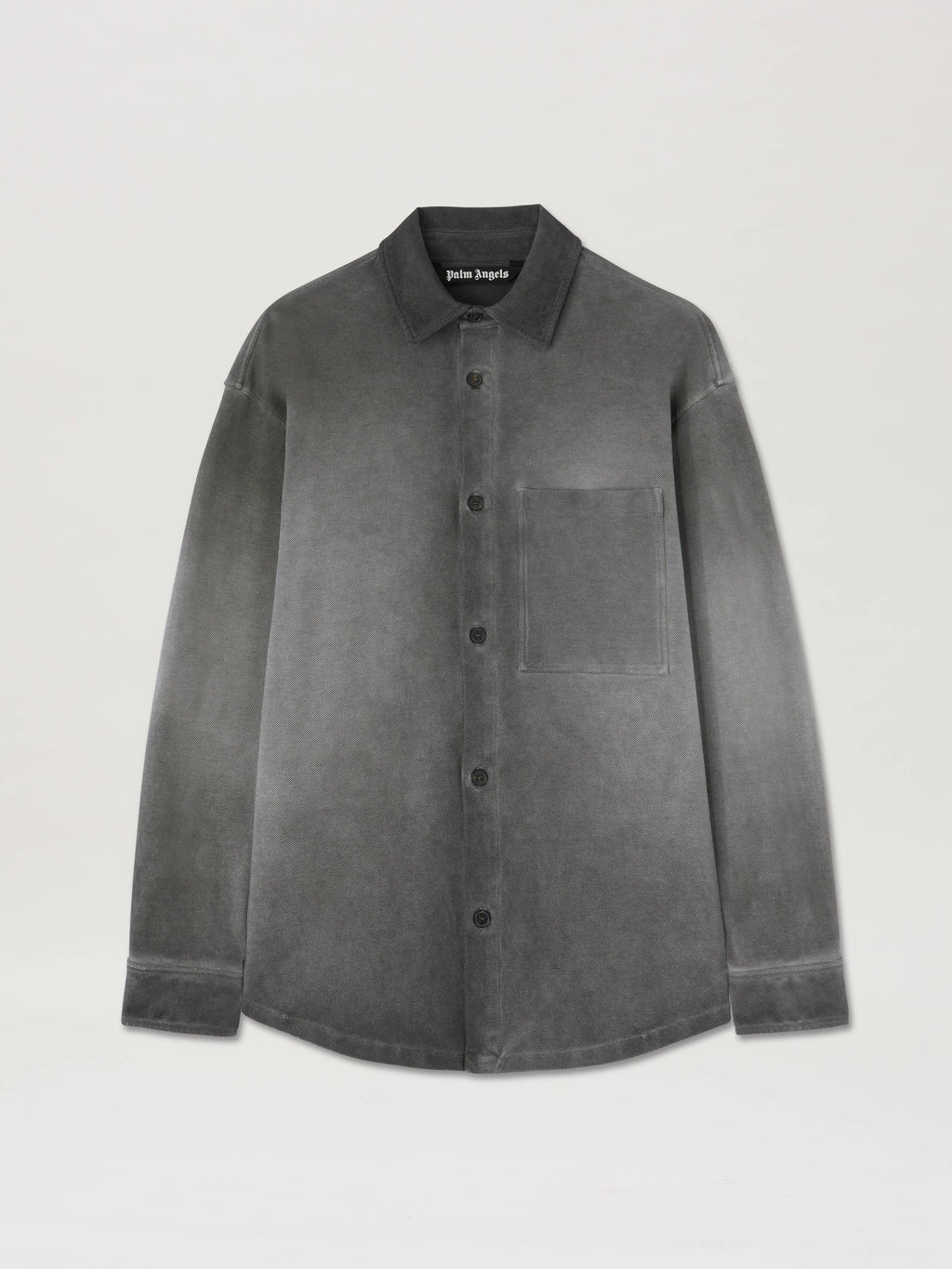 PALM ANGELS  GD CLASSIC LOGO OVERSHIRT BLACK - BLACK PMES039S25FAB001