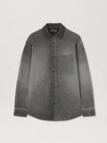 PALM ANGELS  GD CLASSIC LOGO OVERSHIRT BLACK - BLACK PMES039S25FAB001