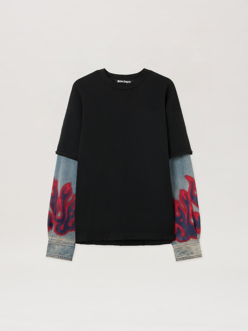 PALM ANGELS  VINTAGE BLACK - MEDIUM BLUE PMGE04BF25FAB001