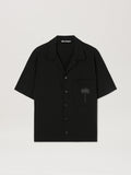 PALM ANGELS  PALMS BOWLING SHIRT SS BLACK - BLACK PMGG009S25FAB001