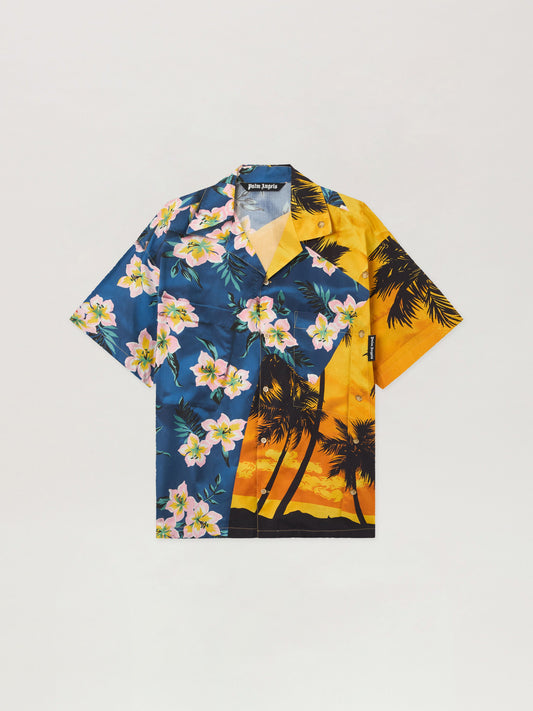 PALM ANGELS  BLUE - YELLOW PMGG00DF25FAB001