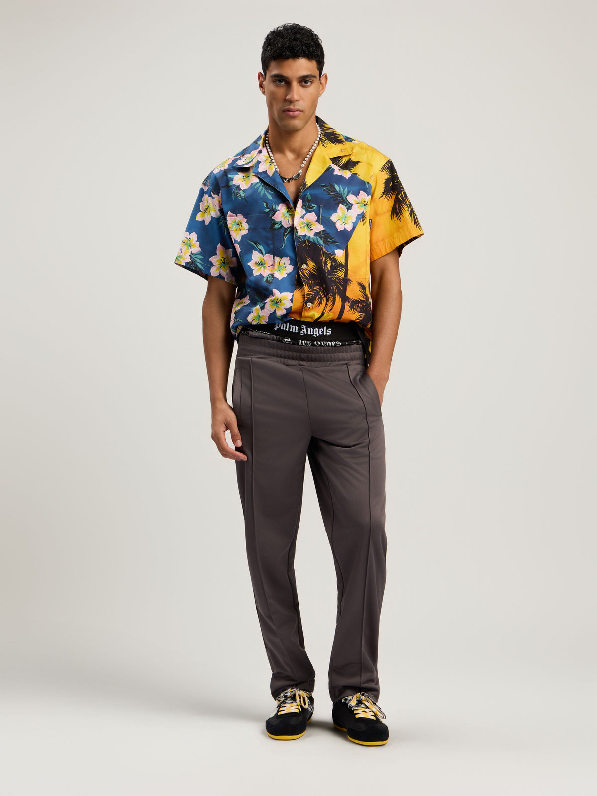 PALM ANGELS  BLUE - YELLOW PMGG00DF25FAB001