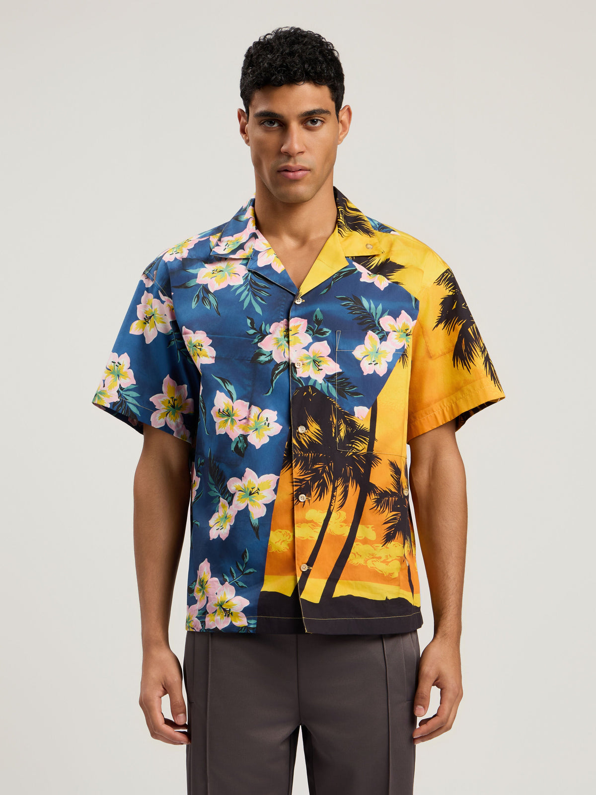PALM ANGELS  BLUE - YELLOW PMGG00DF25FAB001