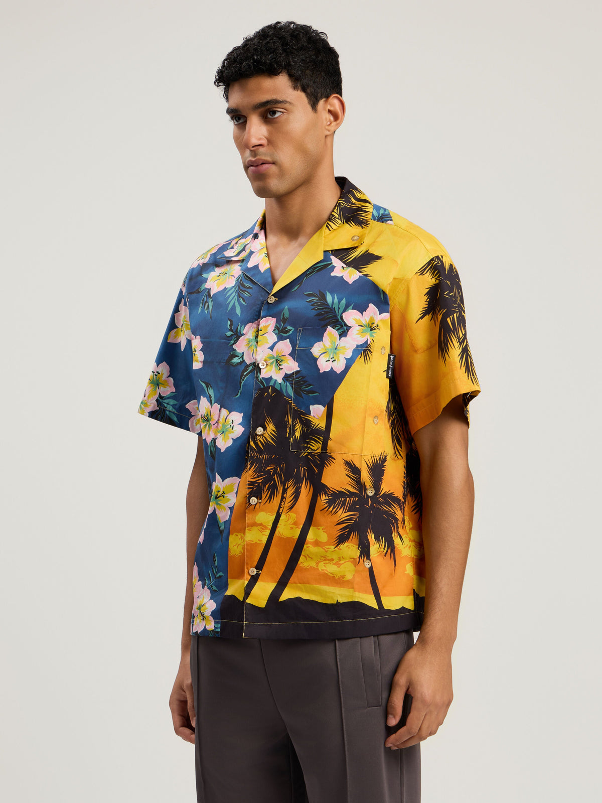 PALM ANGELS  BLUE - YELLOW PMGG00DF25FAB001