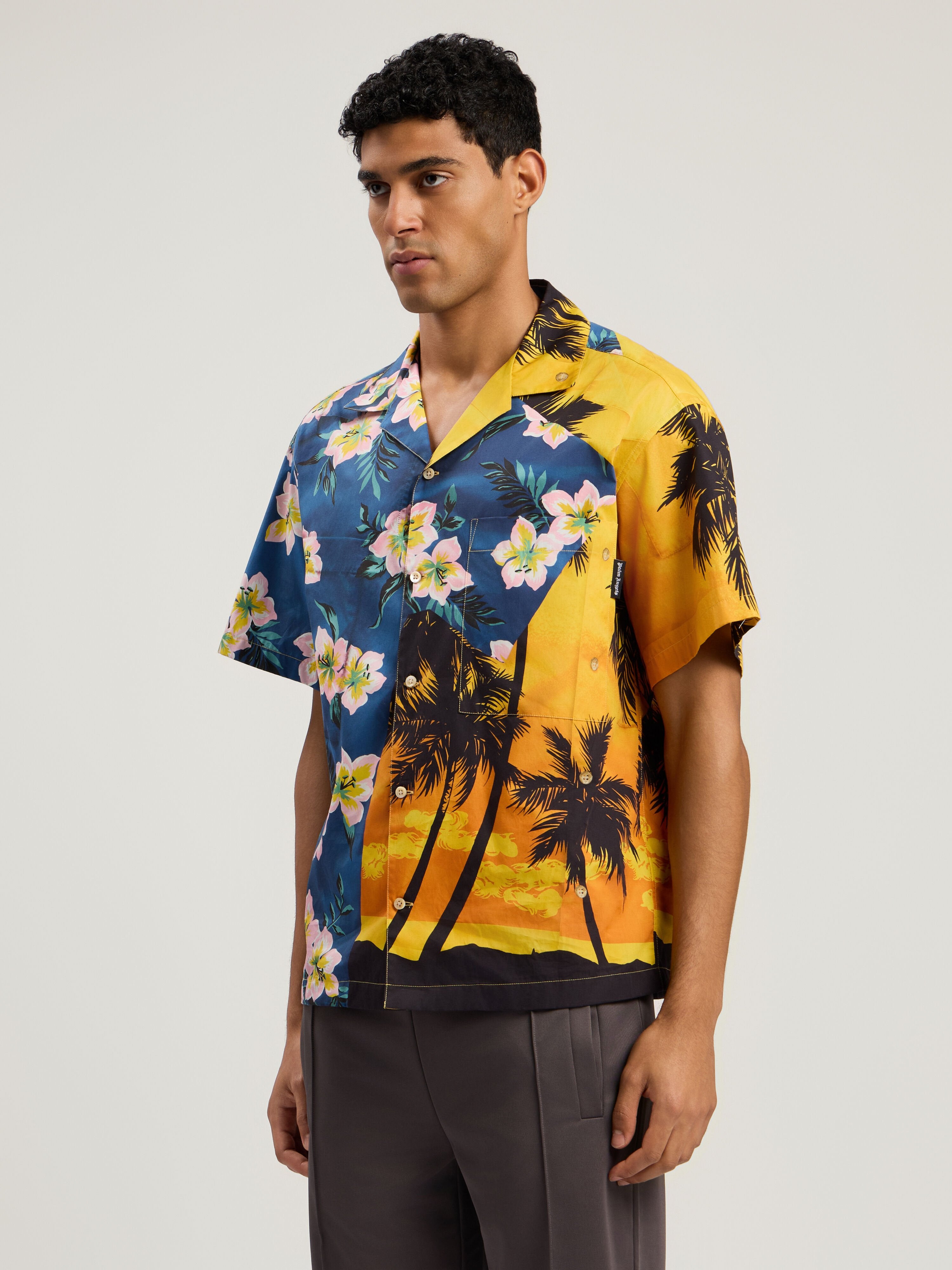 PALM ANGELS  BLUE - YELLOW PMGG00DF25FAB001