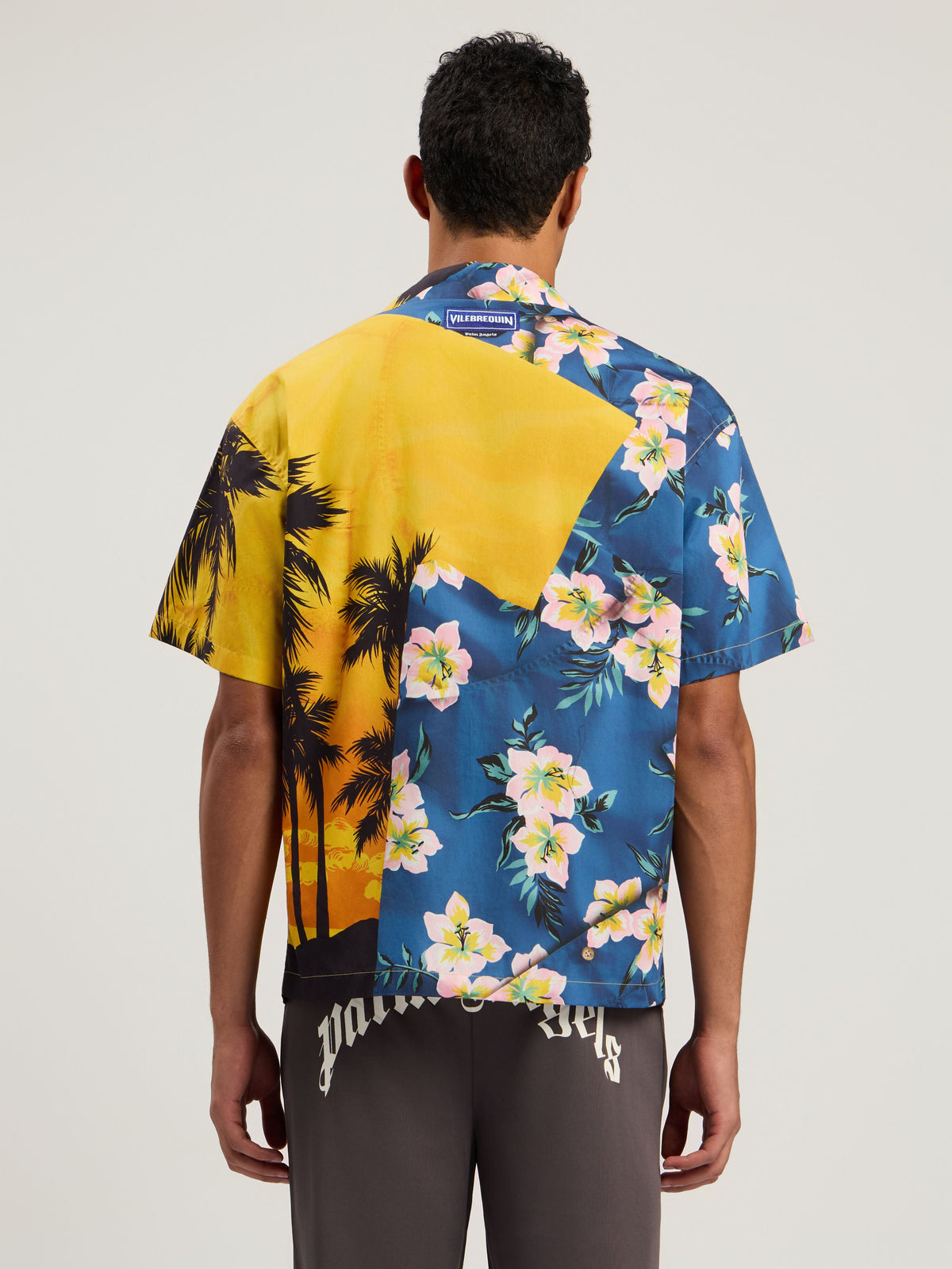 PALM ANGELS  BLUE - YELLOW PMGG00DF25FAB001