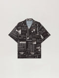 PALM ANGELS  BLACK - OFF WHITE PMGG00DF25FAB005