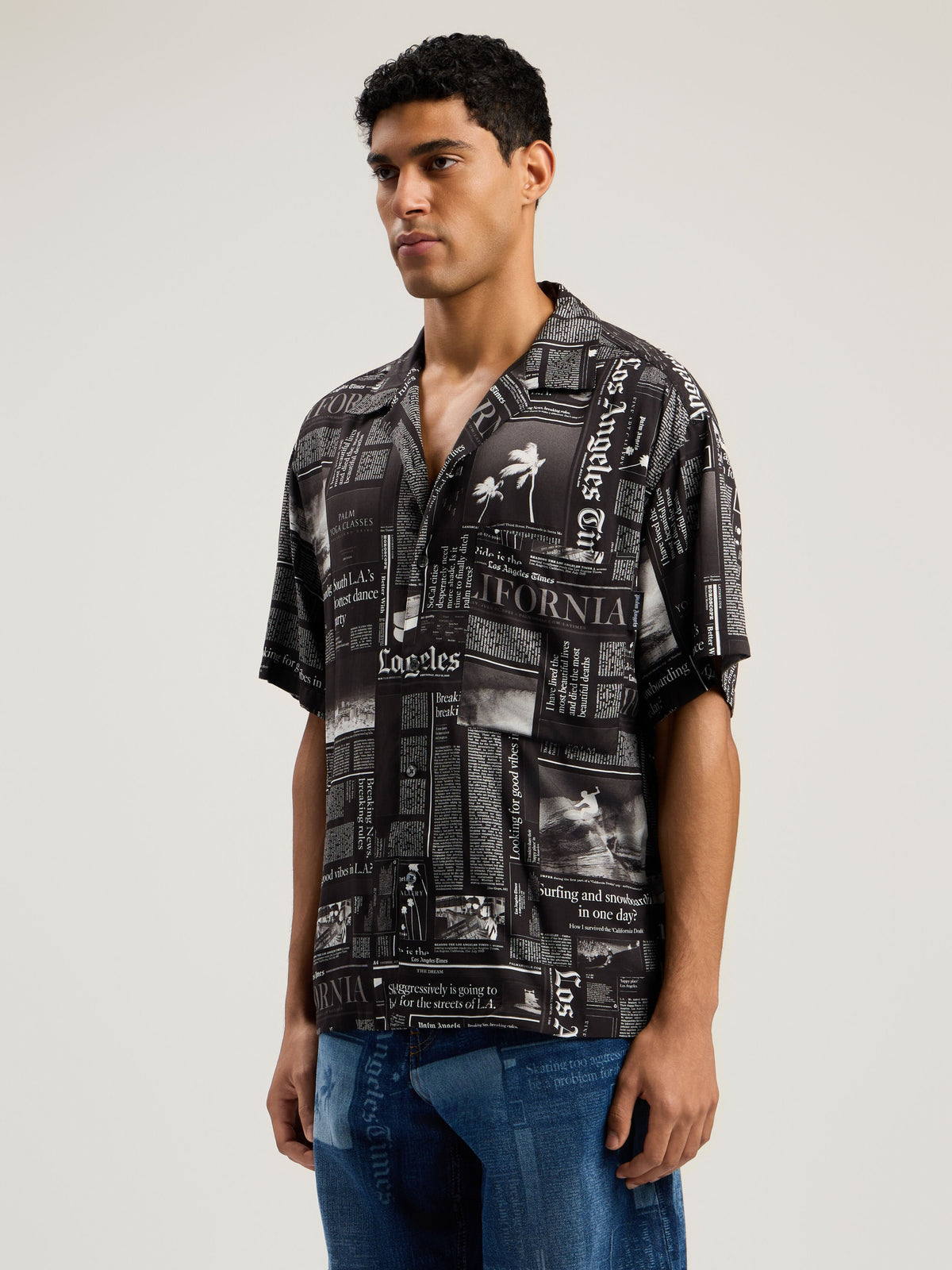 PALM ANGELS  BLACK - OFF WHITE PMGG00DF25FAB005