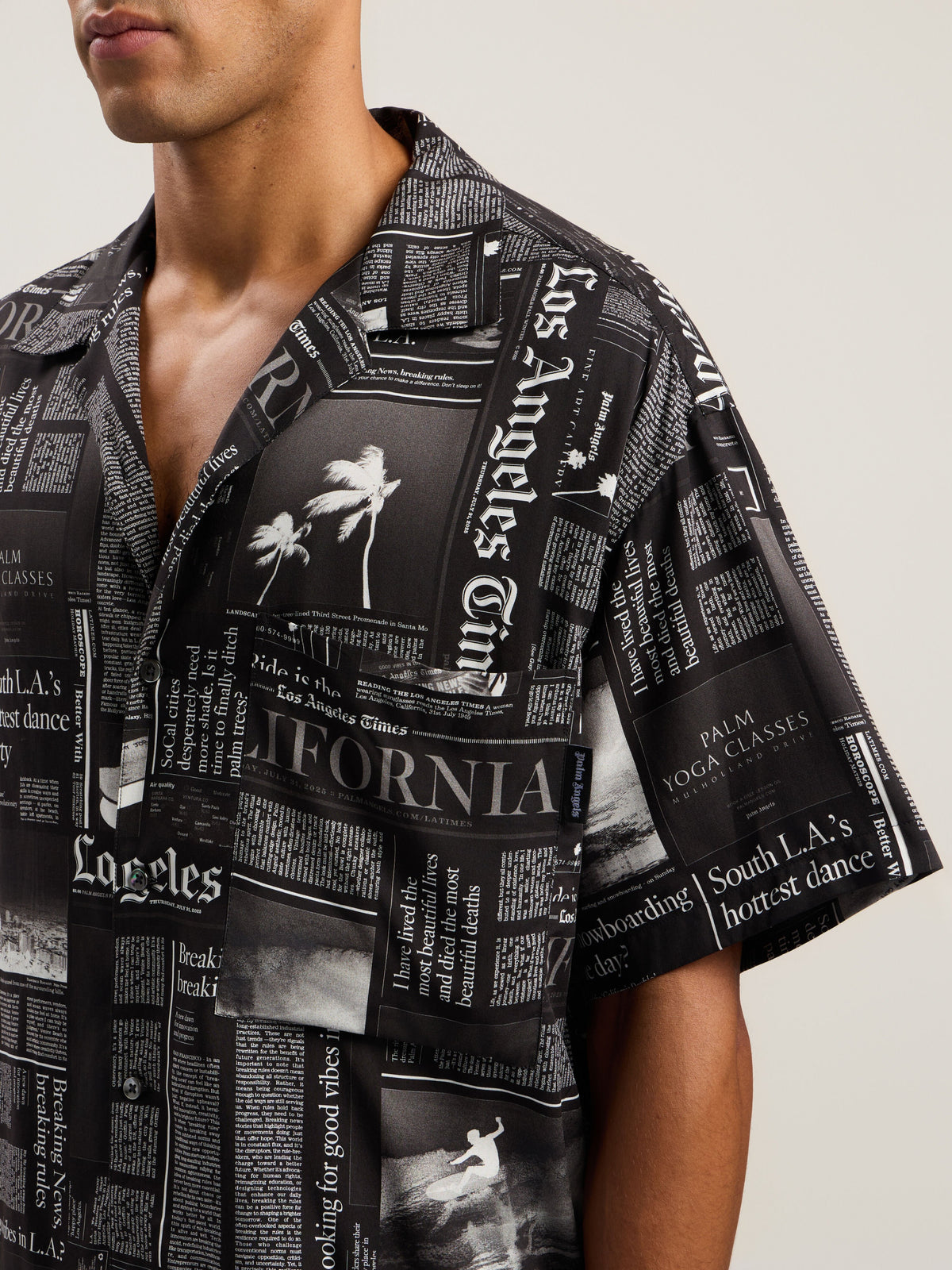PALM ANGELS  BLACK - OFF WHITE PMGG00DF25FAB005