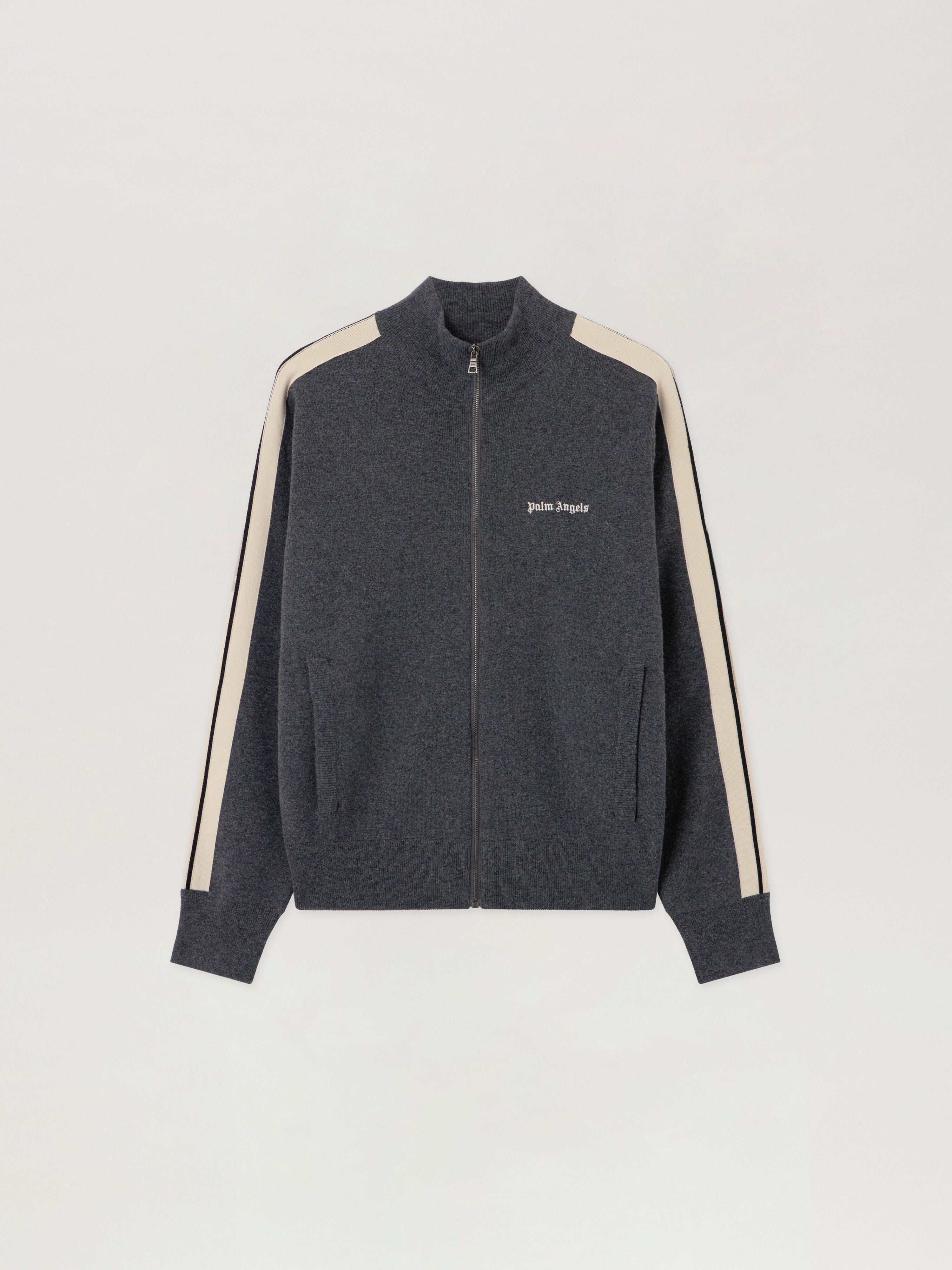 PALM ANGELS  DARK GREY - OFF WHITE PMHA063F25KNI001