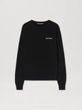 PALM ANGELS  CLASSIC LOGO EMB SWEATER BLACK - OFF WHI BLACK - OFF WHITE PMHE027C99KNI002