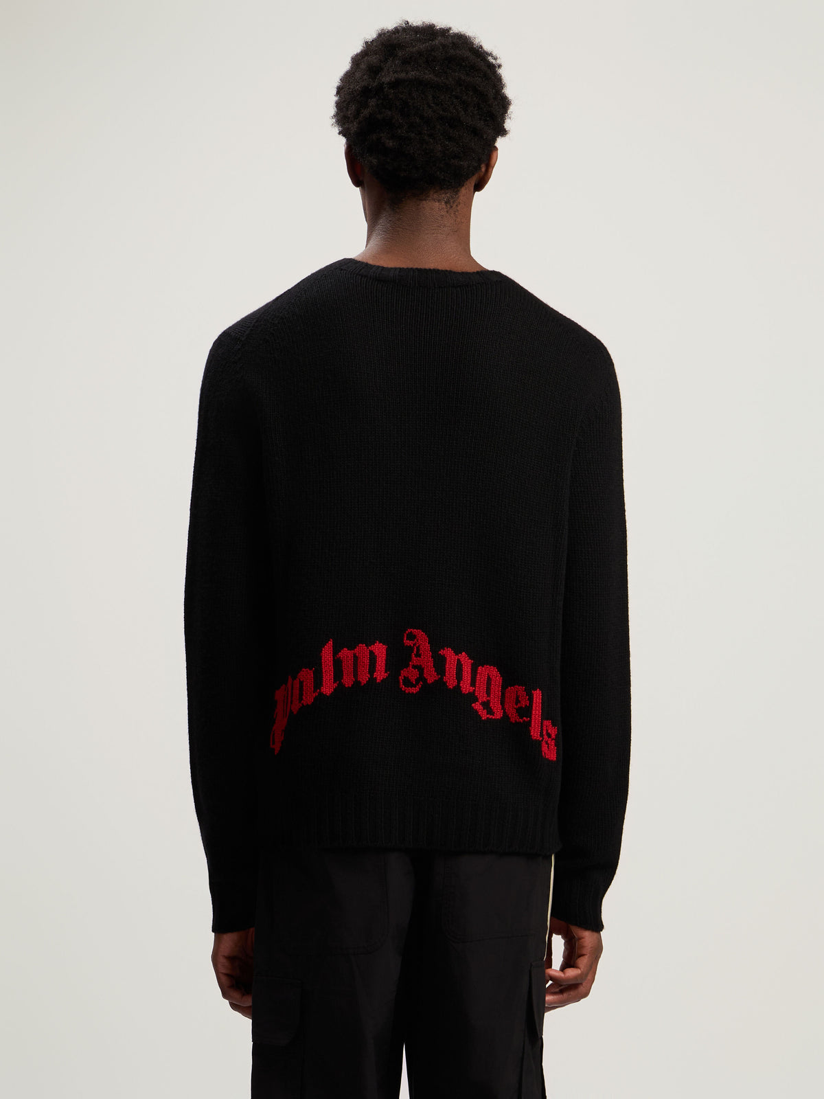 PALM ANGELS  BLACK - RED PMHE027F25KNI002