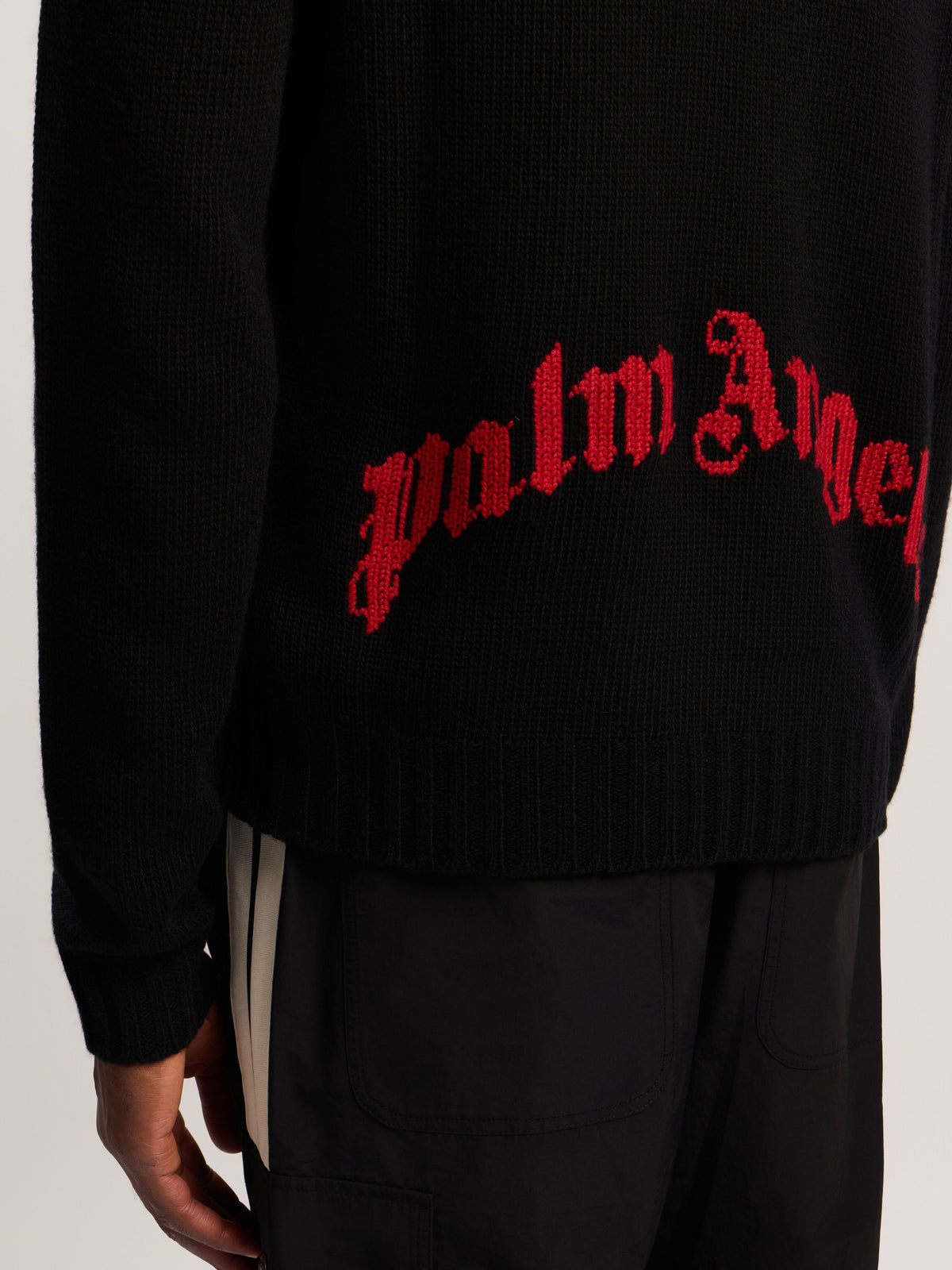 PALM ANGELS  BLACK - RED PMHE027F25KNI002