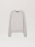 PALM ANGELS  GREY MELANGE - OFF WHITE PMHE083F25KNI001