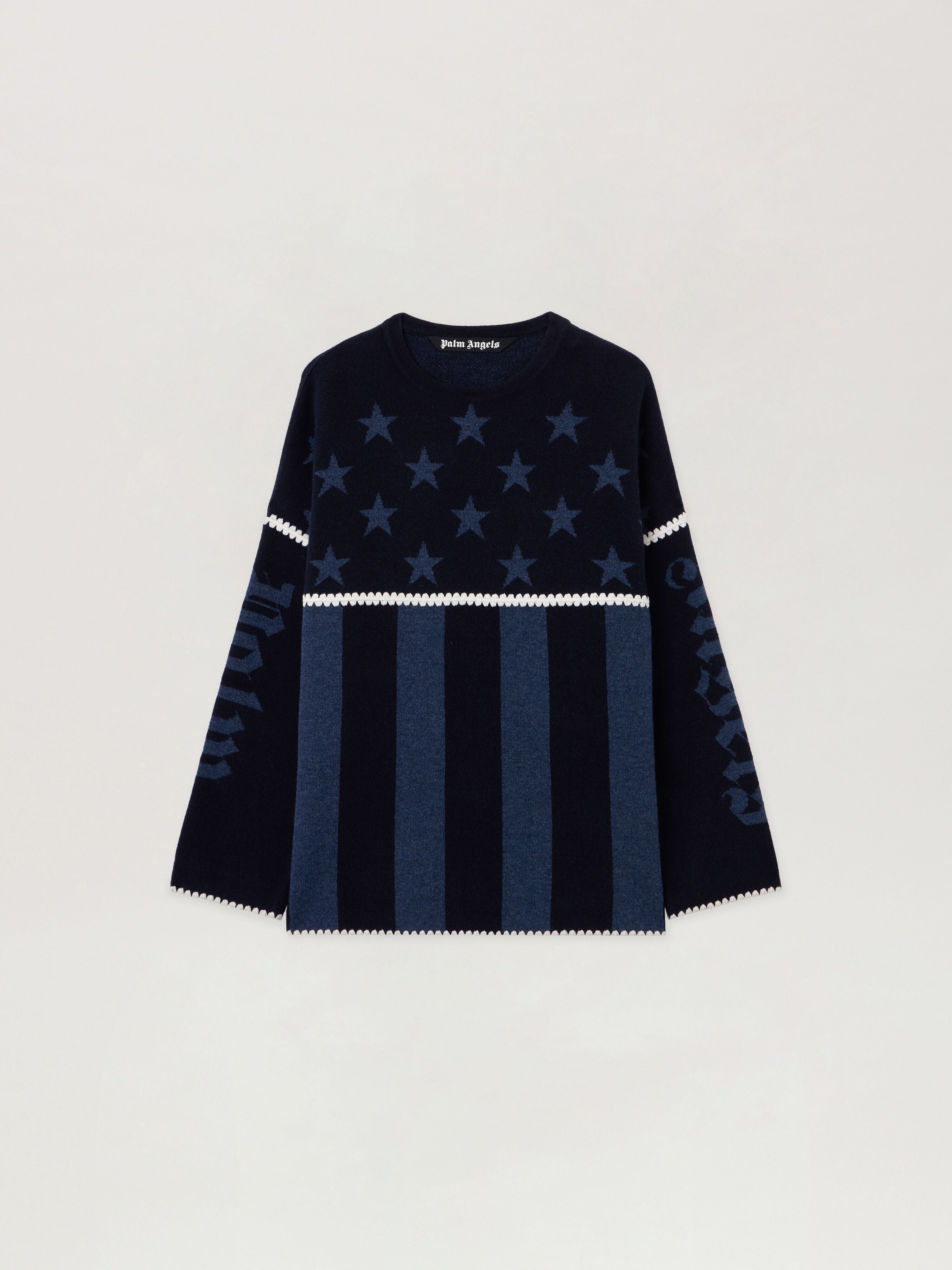 PALM ANGELS  NAVY BLUE - DUSTY BLUE PMHE084F25KNI001