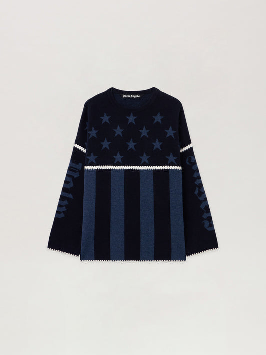 PALM ANGELS  NAVY BLUE - DUSTY BLUE PMHE084F25KNI001