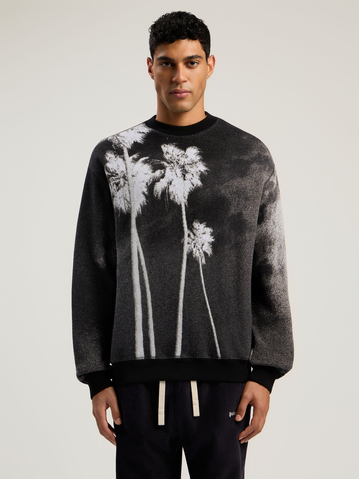 PALM ANGELS  BLACK - WHITE PMHE086F25KNI001
