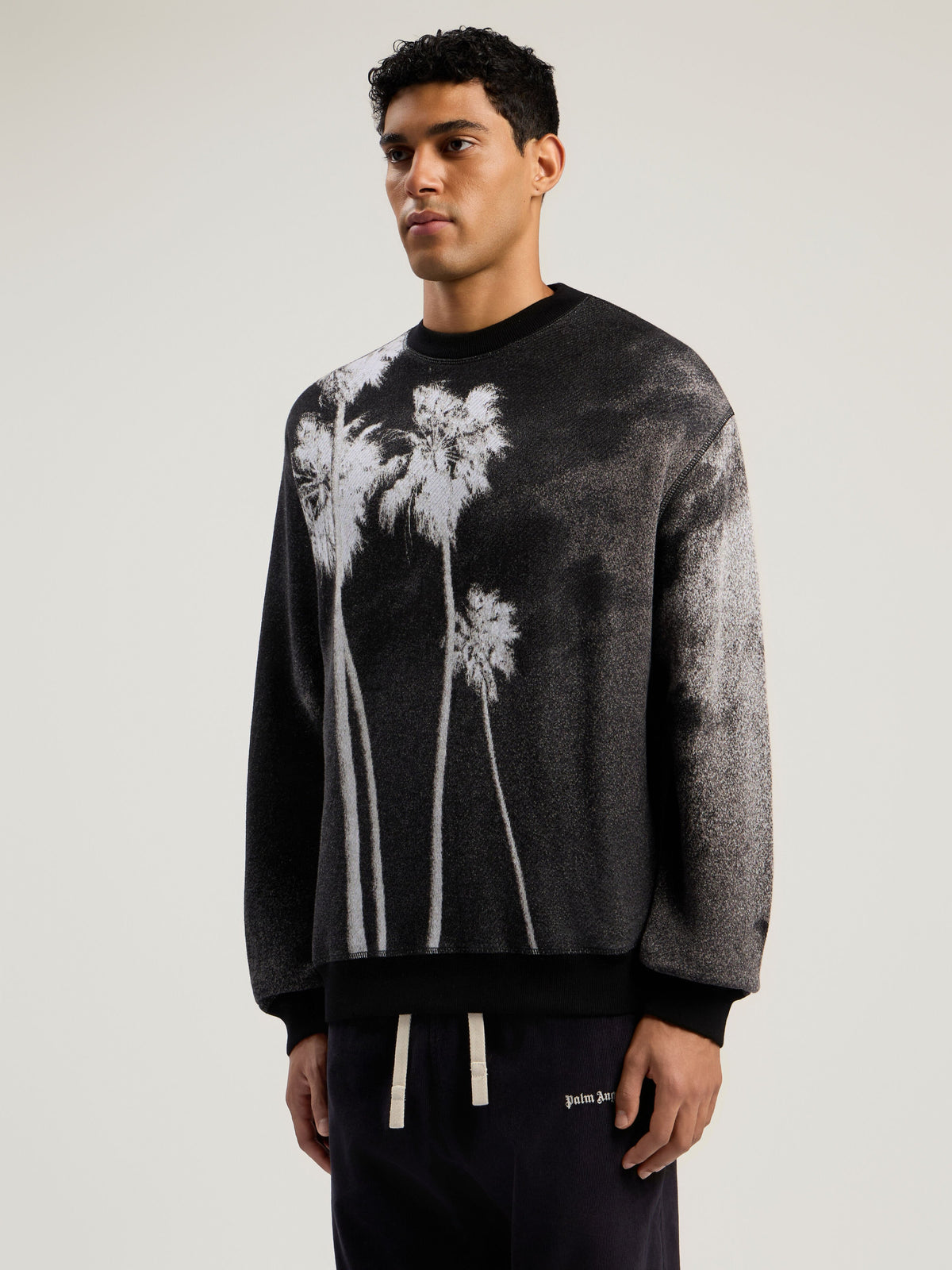PALM ANGELS  BLACK - WHITE PMHE086F25KNI001