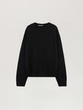 PALM ANGELS Back Curved Logo Sweater BLACK OFF WHITE PMHE08BS26KNI002