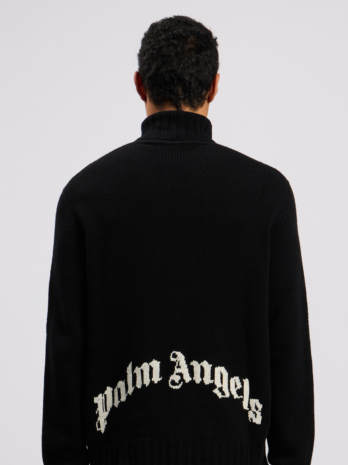 PALM ANGELS  BLACK WHITE PMHF009C99KNI001