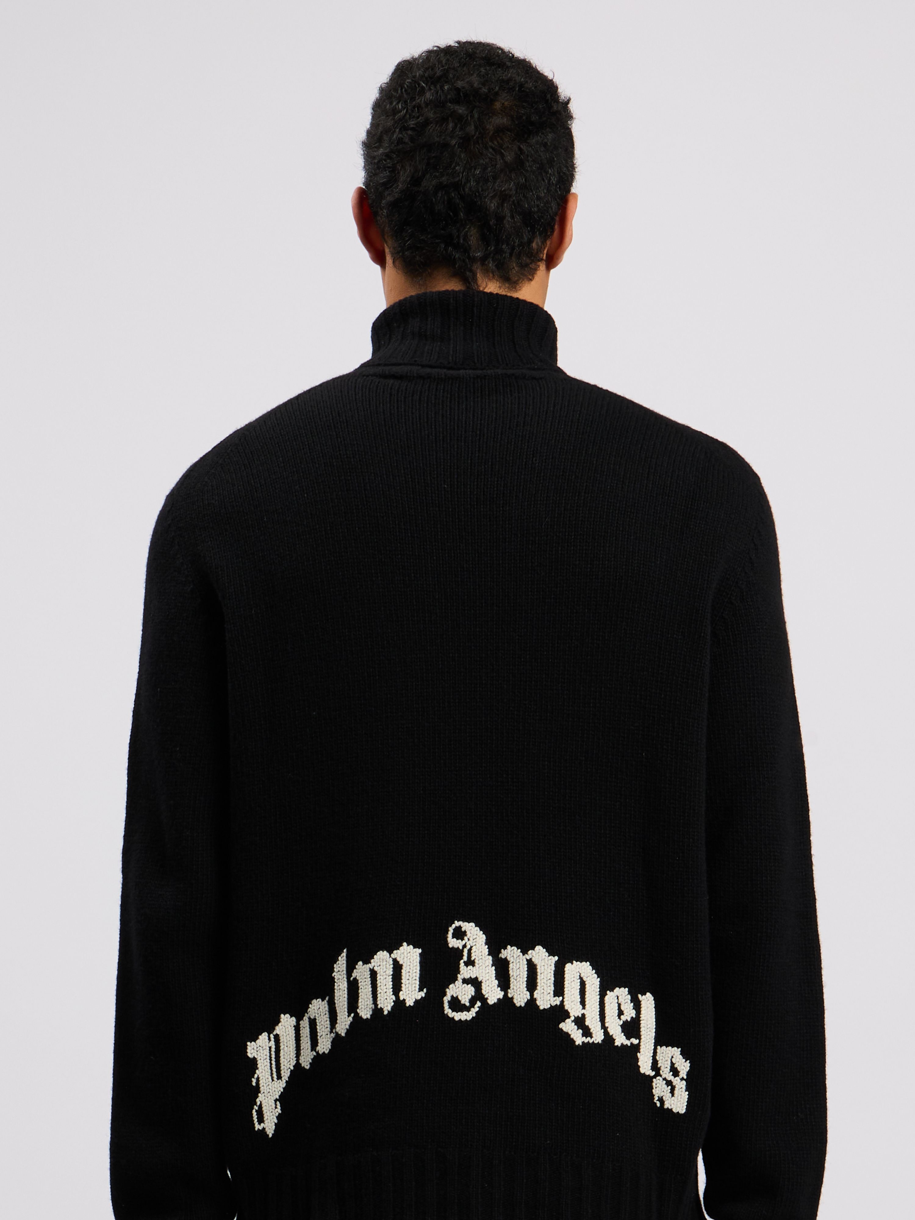 PALM ANGELS  BLACK WHITE PMHF009C99KNI001