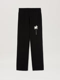 PALM ANGELS  PALMS KNIT PANTS BLACK - OFF WHITE PMHG021S25KNI001