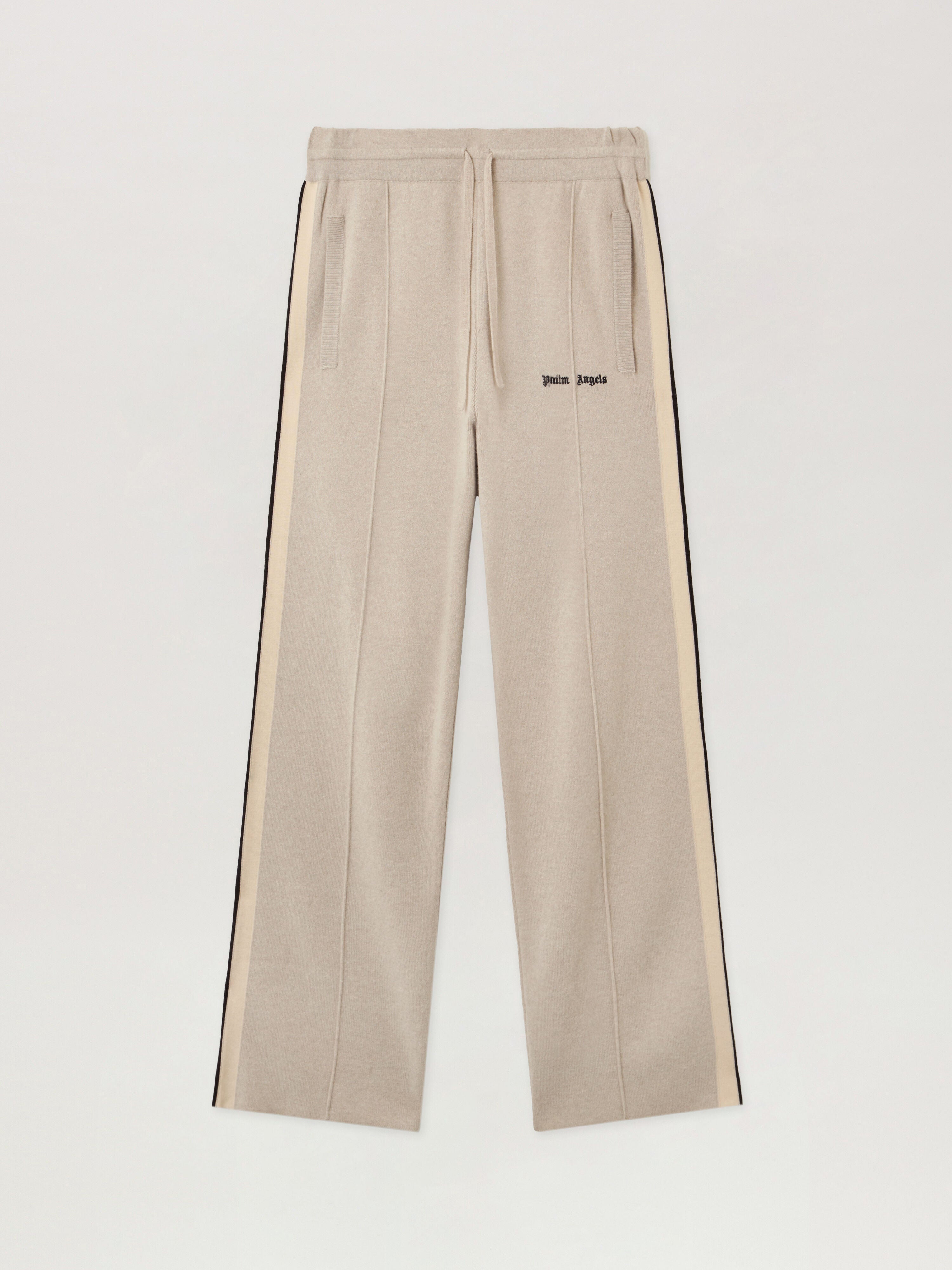 PALM ANGELS  LIGHT BEIGE - BLACK PMHG023F25KNI001