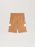 PALM ANGELS  PALMS KNIT SHORTS BEIGE - OFF WHITE PMHM012S25KNI002