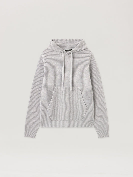 PALM ANGELS  GREY MELANGE - OFF WHITE PMHU025F25KNI001