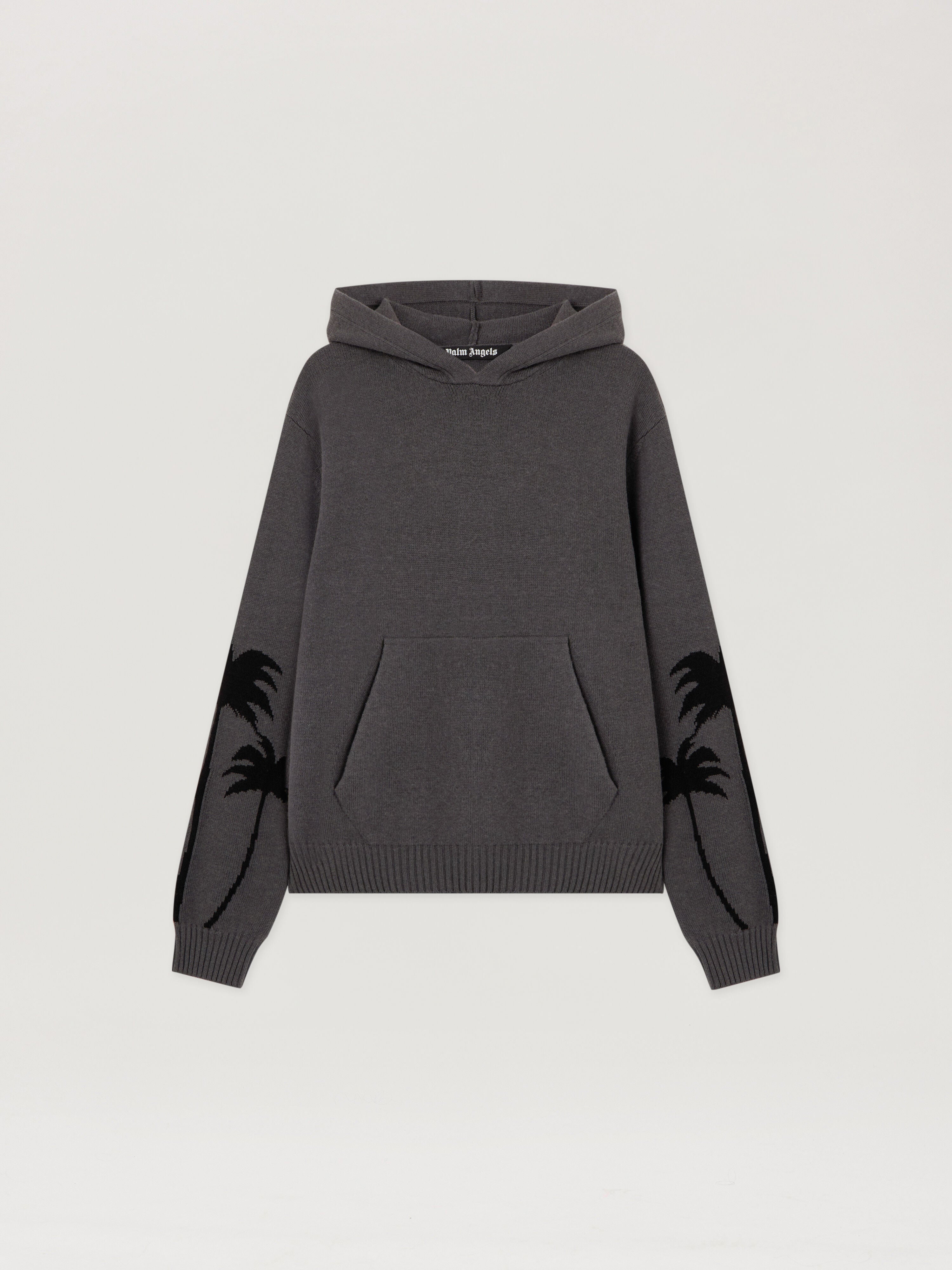 PALM ANGELS  DARK GREY - BLACK PMHU026F25KNI001