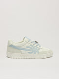 PALM ANGELS  PALM BEACH UNIVERSITY WHITE - BABY BLUE PMIA097S25LEA001