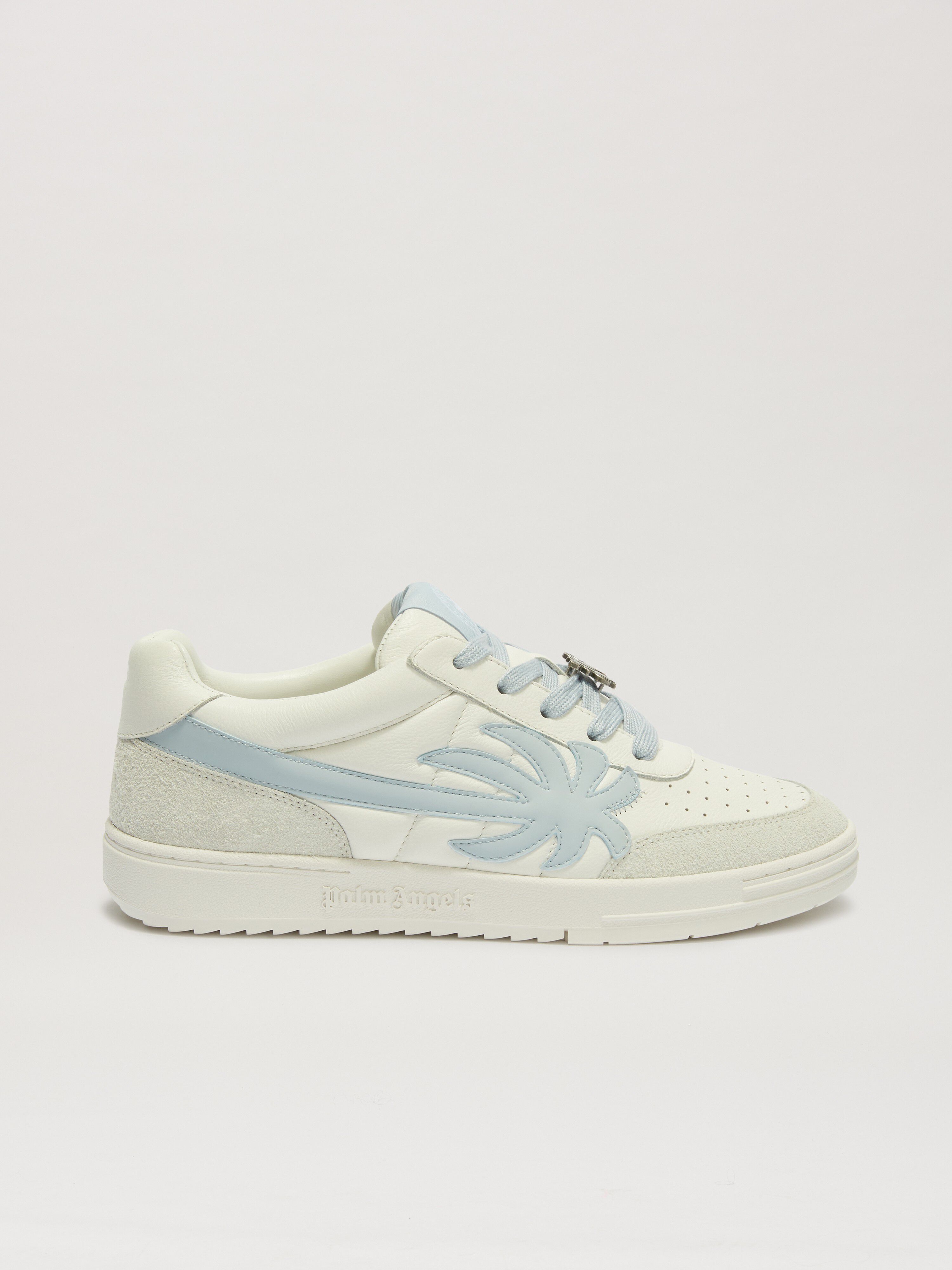 PALM ANGELS  PALM BEACH UNIVERSITY WHITE - BABY BLUE PMIA097S25LEA001