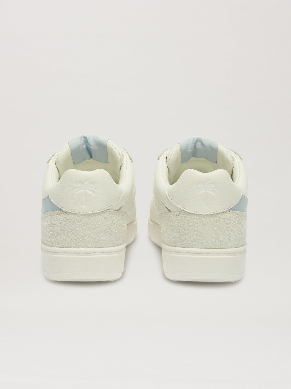 PALM ANGELS  PALM BEACH UNIVERSITY WHITE - BABY BLUE PMIA097S25LEA001