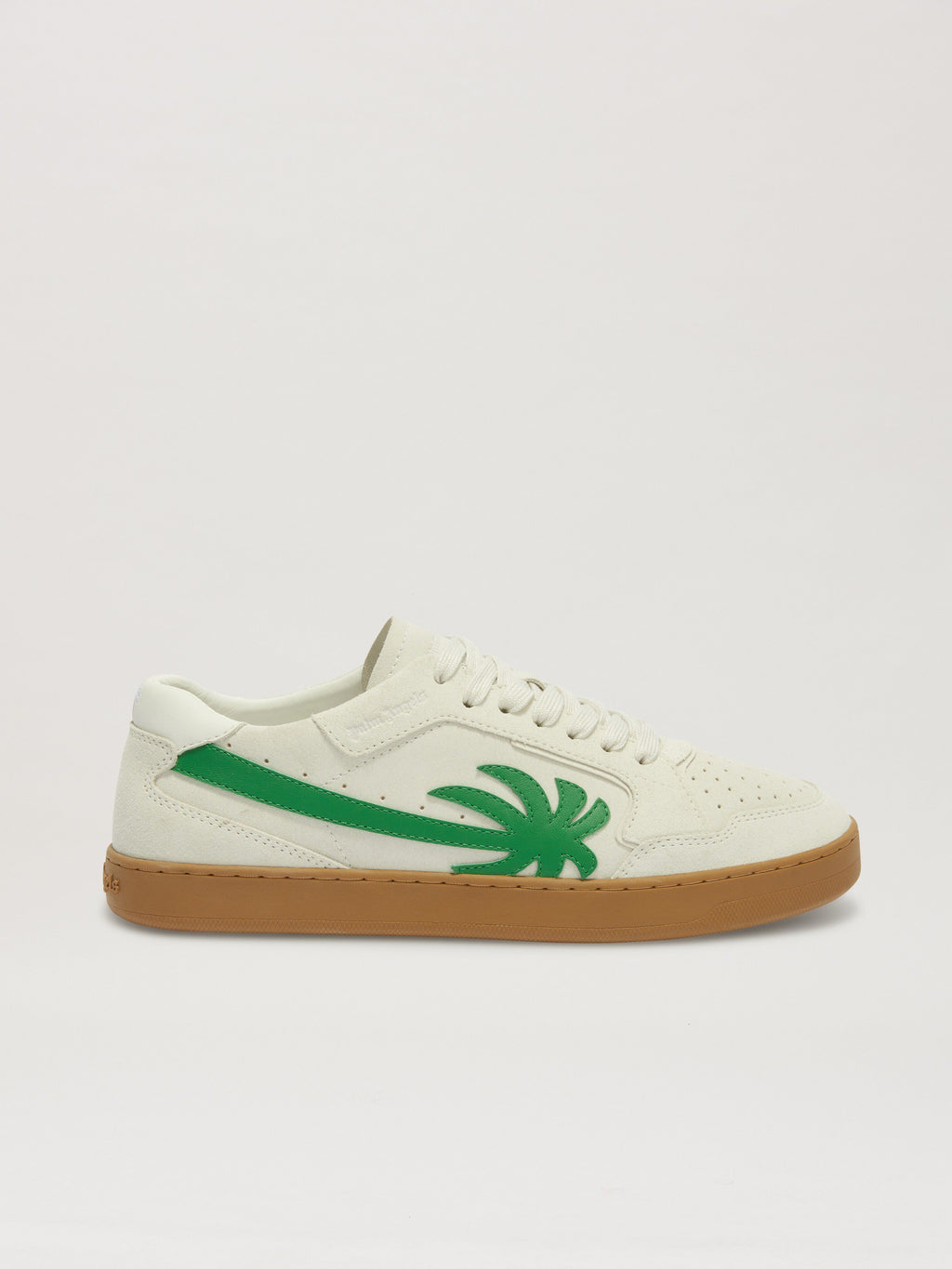 PALM ANGELS  NEW PALM 1 SUEDE WHITE - GREEN PMIA099S25LEA002