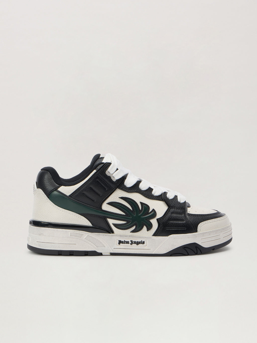 PALM ANGELS Venice Worn Out Sneakers WHITE - SAGE PMIA101F25LEA001