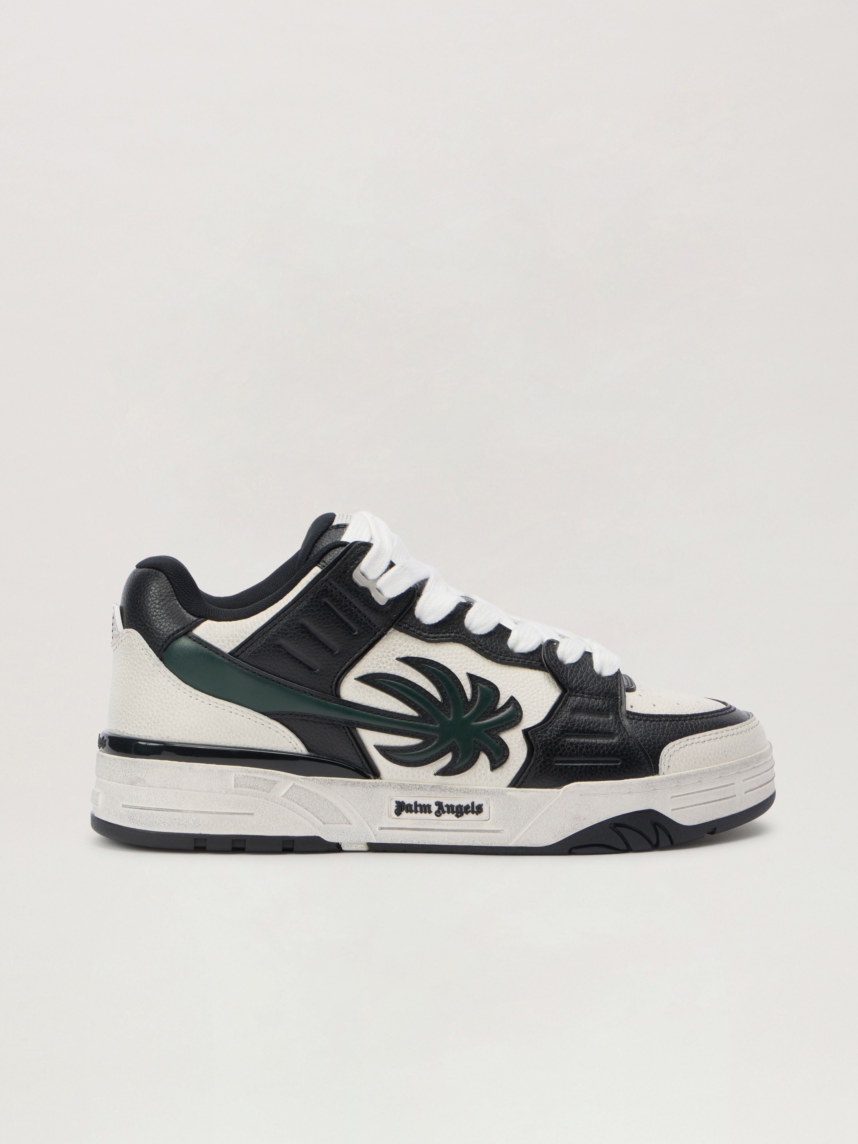 PALM ANGELS Venice Worn Out Sneakers WHITE - SAGE PMIA101F25LEA001