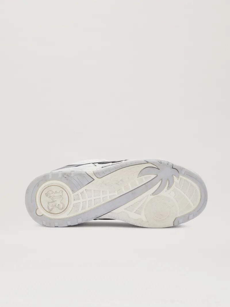 PALM ANGELS  VENICE WORN OUT SNEAKERS WHITE - BLACK PMIA101S25LEA002