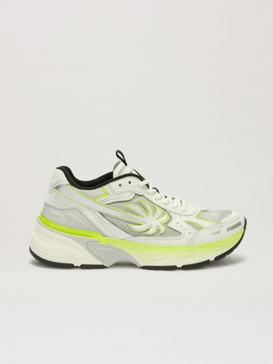 PALM ANGELS  PA 4 FLUO SNEAKERS YELLOW FLUO - SILVER PMIA102S25FAB002