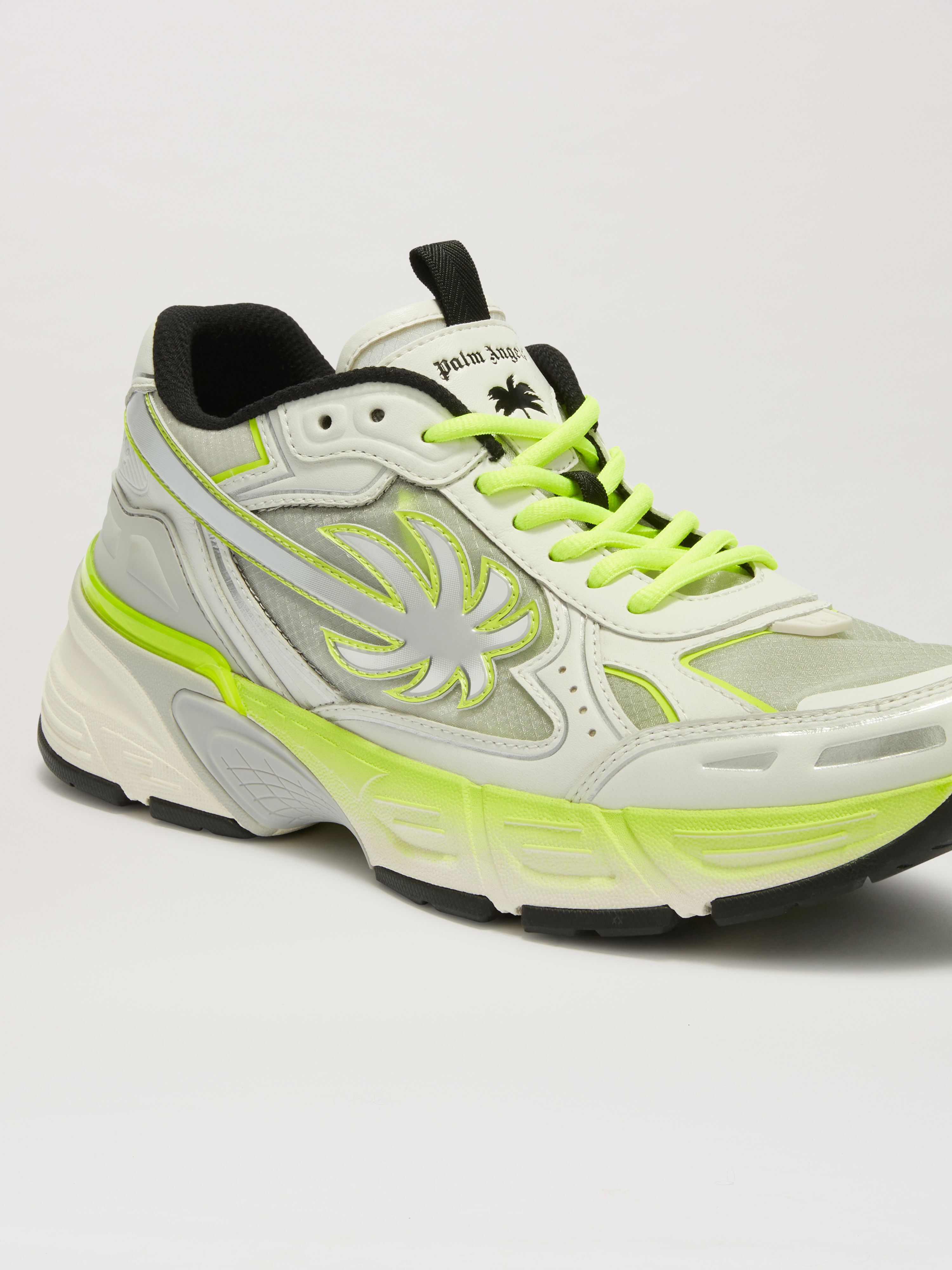 PALM ANGELS  PA 4 FLUO SNEAKERS YELLOW FLUO - SILVER PMIA102S25FAB002