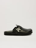 PALM ANGELS  PA LEATHER MULE BLACK PMIJ00AS25LEA001
