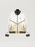 PALM ANGELS Laminated Coated Track Jacket SILVER - GOLD PMJA046F25FAB001