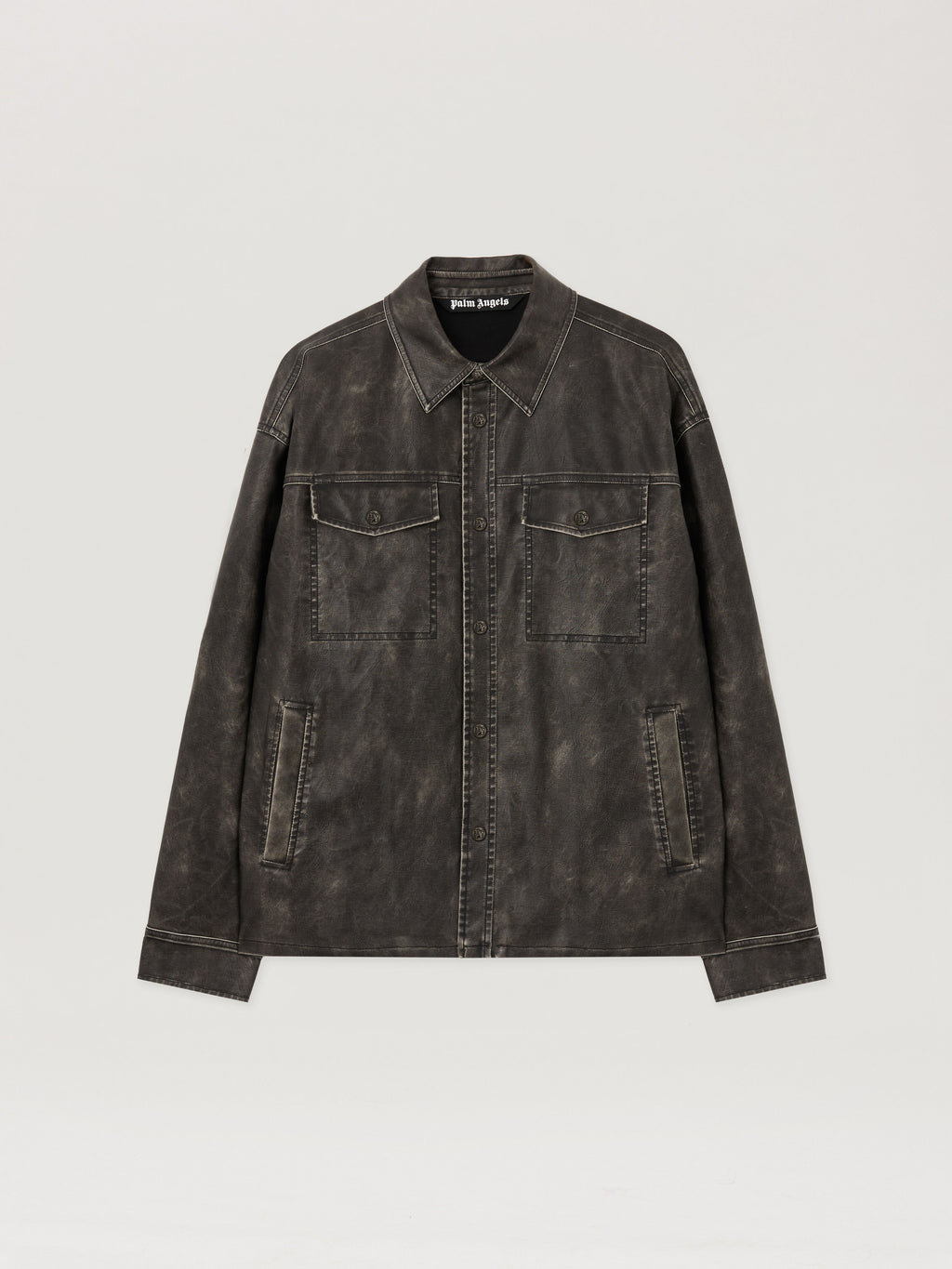PALM ANGELS  DARK GREY - BLACK PMJE015F25FAB001