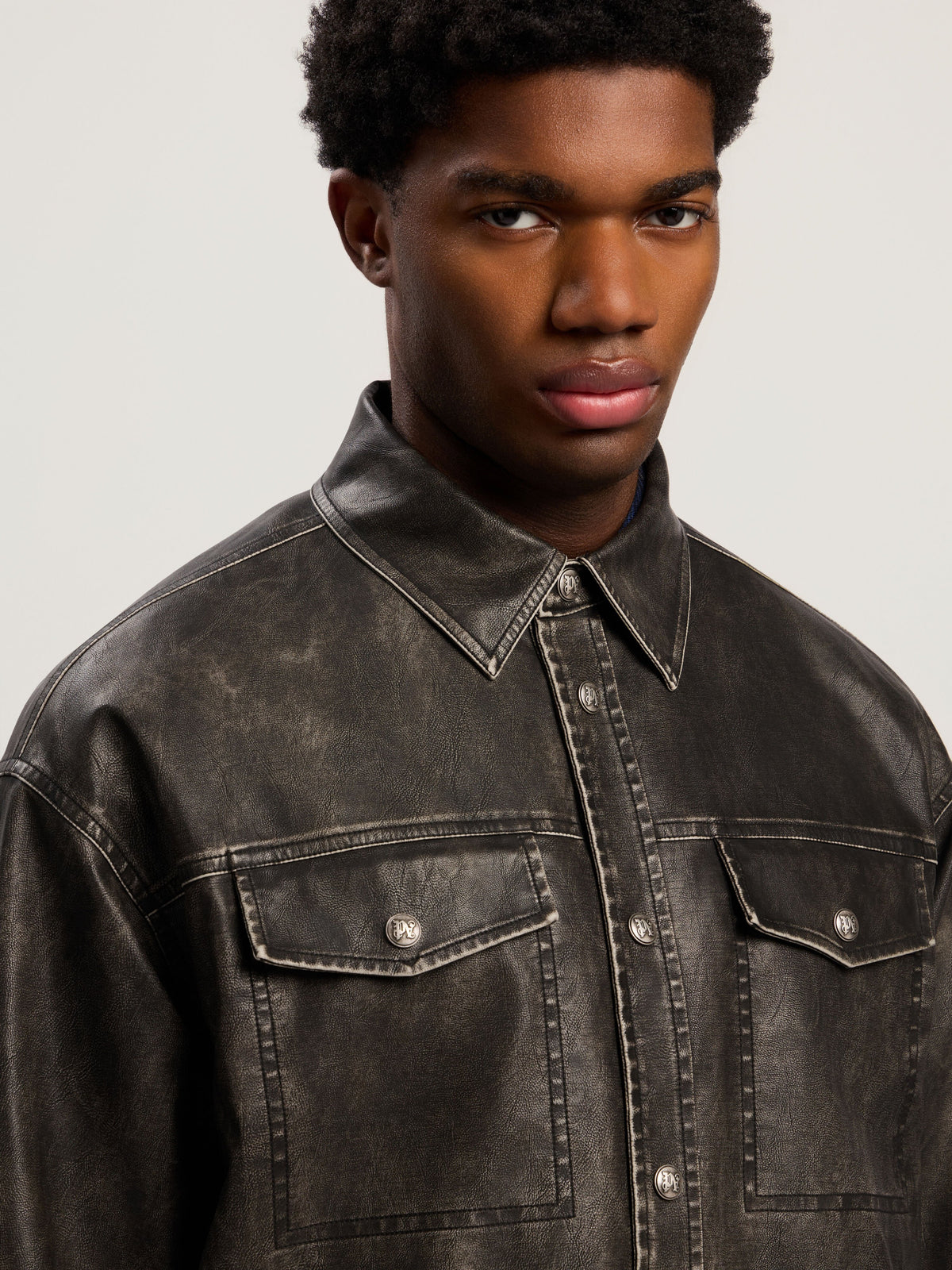 PALM ANGELS  DARK GREY - BLACK PMJE015F25FAB001