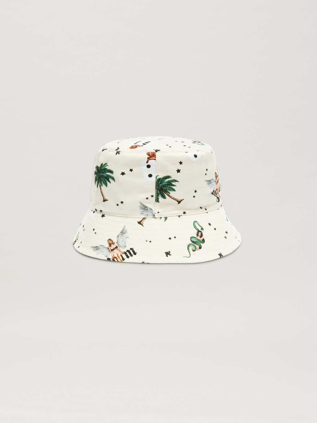 PALM ANGELS  PIN UP BUCKET IVORY - MULTICOLOR PMLA039S25FAB004